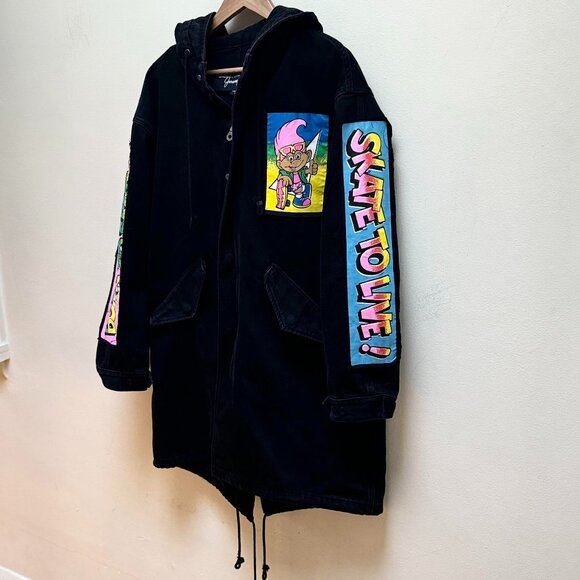 Jeremy Scott x Jack & Jones Trolls Movie Oversized Denim Parka - Picture 3 of 16